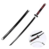 Ubephant Katana Schwert, Katana Demon Slayer, Anime Schwert, Samurai Schwert, 104cm Tanjiro Katana Bambus Anime Katana Cosplay Schwert Samurai Schwert Bamboo Blade Prop Waffe Deko Sammlerstück