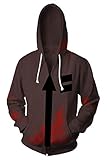 Angels of Death Isaac Foster Zack Kapuzenjacke Hooded Braun L