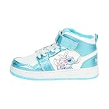 Disney Stitch Schuhe für Mädchen, Stitch und Angel High Top Sneakers, Geschenk für Mädchen und Jugendliche, Größen EU 30 bis 35 (Blau, EU Schuhgrößensystem, Kleinkind, Damen, Numerisch, M, 33)