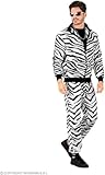 W WIDMANN MILANO Party Fashion - Kostüm Trainingsanzug, Tiermuster, Animal Print, 80er Jahre Outfit, Jogginganzug, Bad Taste Outfit, Faschingskostüme