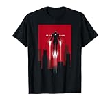 Marvel Iron Man in Flight Deco Art Style Graphic T-Shirt