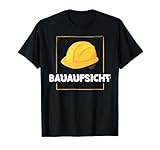 Bauafsicht- Bauarbeiter Kostüm T-Shirt