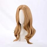 Dagua Anime Cosplay Perücke，My Hero Academia Camie Utsushimi Perücke，Brown Blonde Long Wavy Perücke，Mit Kostenloser Perückenkappe，für Party Alltag Halloween Perücke Cosplay(Size:Style 1)