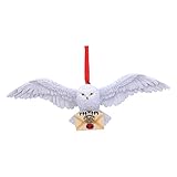 Nemesis Now Harry Potter Hedwig Hängende Festliche dekorative Ornament, für Geburtstag, weiß, 13 cm, B5625T1, One Size