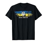Ukraine Slava Ukraini Shirt Ukrainische Flagge Tryzub Militär T-Shirt