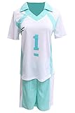 Bilicos Aoba Johsai High School Oikawa Tooru Kurzarm Sportbekleidung Cosplay Kostüm Herren L