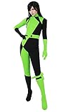 Miccostumes Damen shego jumpsuit kostüm grün schwarz