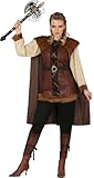 Fiestas Guirca Komplettes Königin der Wikinger Kostüm Damen - Größe M 38 – 40 - Wikinger Kleidung Damen für den Mittelaltermarkt - Mittelalterliche Kriegerin Kostüm Karneval, Fasching, Fastnacht