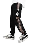 agfosa Genshin Impact Hose Zhongli Jogginghose Genshin Cosplay Pants Anime Jogger Cargo Hose XXL