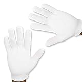 Katara Super Mario weiße Handschuhe aus Baumwolle