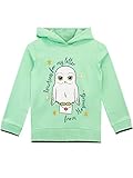 Harry Potter Pullover | Hedwig Hoodie Mädchen | 100% Baumwolle Kinder-Pullover | Hogwarts Pulli Grün 152