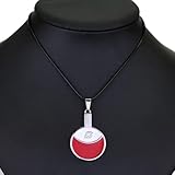 DFRIZ Uchiha Clan Symbol Halskette - Unisex Anime BoHo Lederseil Choker für Erwachsene & Geschenke