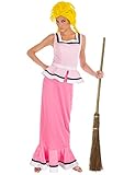 Gutemine-Damenkostüm Asterix und Obelix Faschingskostüm rosa-weiss - M