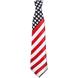 Boland 44961 - Krawatte USA, Amerika-Kostüm, Stars and Stripes, Accessoire, Karneval, Kostüm, Themenparty, Mottoparty