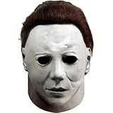 thematys Michael Myers Maske – Gruselige Horror Vollkopfmaske aus Latex, Ideal für Halloween, Kostümpartys & Horrorfans, Detailgetreu und Hochwertig