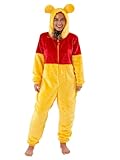 Disney Winnie The Pooh Onesie Für Frauen | Winnie Pooh Kostüme | Damen Fleece Pyjama Gelbe | Mittel