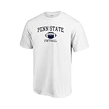 Venley NCAA University Logo Herren/Damen Boyfriend T-Shirt, Penn State Nittany Lions 002, Weiß, Groß