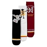 United Labels 3 Paar Harry Potter Socken für Damen, Schwarz Weiß Rot, 35-38, Damensocken, Strümpfe Hedwig Dobby Gleis 9 3/4