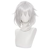 HIROAKIYA Paimon Wig, Genshin Impact Paimon Cosplay Wig with Wig Cap