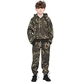 A2Z 4 Kids Kinder Trainingsanzug Jungen Mädchen Designer Camouflage - T.S A2Z Camo Green 11-12