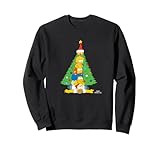 The Simpsons Holiday Family Christmas Tree Stack Sweatshirt