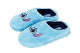 Disney Stitch Hausschuhe für Damen, Hausschuhe mit Rutschfester Sohle, Geschenk für Teenager, Größen EU 36 bis 41 (Blau, EU Schuhgrößensystem, Erwachsene, Damen, Numerisch, M, 41)