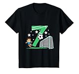 Kinder 7. Geburtstag Fußball Shirt Geschenk 7 Jahre Fußballspieler T-Shirt