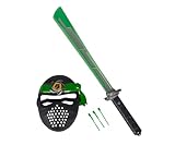 Simba 108042238 - Next Ninja Schwert und Maske mit Licht, Sound und Schussfunktion, 60cm, mit Textilband, ab 3 Jahre