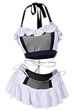 Taeyue Tifa Lockhart Bikini Badeanzug FF7 Cosplay Kostüm Strand Schwimmbad Swimwear Outfits für Frauen, M