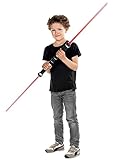 Maskworld Lichtschwert Laserschwert Doppelklinge / 2 Schwerter mit 7 LED Farben & Sound - Spielzeug 132cm mehrfarbige Lichteffekte