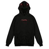 Kontra K Hoodie Kapuzenoberteile Pulli mit Kapuzenpulli lässige Ärmel für Frauen langes Sweatshirt Sweatjacke Gefüttert (Black, M)