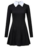 LUYANA Halloween Karneval Kostüm Casual Kleid Damen Cosplay Party Kleider Schwarz XS