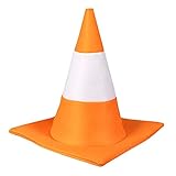 Boland 33007 - Hut Verkehrskegel, Kopfbedeckung, Verkehrshütchen, Accessoire, Kostüm, Karneval, Mottoparty