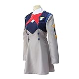 Zhongkaihua Darling In The Franxx Hiro Cosplay Anzug Ichigo Cosplay Kostüm Outfit Komplettes Set für Halloween Party