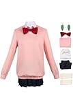 agfosa Momo Ayase Cosplay Dandadan Outfit Anime Japanische Schuluniform Momo Kleid für Karneval