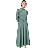 Sophie Hutmacher Halloween Kostüm A Linie Kleid Erwachsene Frauen Mädchen Grün Langarm Dienstmädchen Prinzessin Cosplay Outfit (Grün, X-Small)