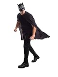 Rubie‘s Official Batman-Maske und Cape für Erwachsene, Einheitsgröße, Schwarz Halloween