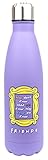 Friends - Wasserflasche - Edelstahl - BPA freie Wasserflasche TV Show Geschenke Fanartikel mit Bild - Wasserflasche - Edelstahlflasche - 750ml - Lila