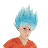 Chaks Perücke Goku Saiyan Super Dragon Ball für Kinder – Blau – Einheitsgröße