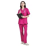 MISEMIYA - Unisex-Schrubb-Set - Medizinische Uniform mit Oberteil und Hose ref.6801-6802 - Medium, Fucisa 68