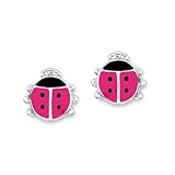 Prinzessin Lillifee Kinder-Ohrstecker Marienkäfer 6 mm 925 Silber rhodiniert Emaille - 541848