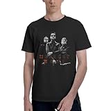 De&PE & Che T-Shirt für Herren, kurzärmelig, Rundhalsausschnitt, lockere Passform, lässig, Retro-T-Shirts, Fitnessstudio, Laufen, Freizeit-Outings, Tops, Depeche Mode-1, L
