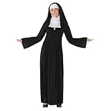 Fun Shack Nonnen Kostüm Damen, Faschingskostüme Damen Nonne, Karneval Kostüm Damen Nonne, Halloween Kostüm Nonne Damen, Kostüm Nonne Damen, Nonne Kostüm Damen, Faschingskostüm Nonne, NonnenKostüm S