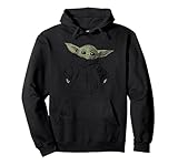 Star Wars The Mandalorian Grogu Zeichnung Pullover Hoodie