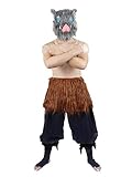 CoolChange Cosplay Kostüm von Inosuke Hashibira mit Wildschwein Maske für Fans | Größe: L