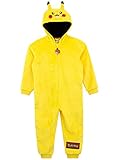 Pokemon Onesie | Jungen Pikachu Kostüm | Schlafoverall Kinder Gelb 134