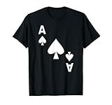 Kartenspiel Karte Pik Aß Karten Poker Fasching Karneval T-Shirt