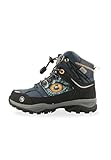 Jurassic World Winterstiefel mit Warmfutter und TEX-Membran und coolem Dino-Design für Jungs in Blau | Größen 30