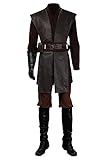 Taeyue Anakin Skywalker Kostüm Herren Darth Vader Cosplay Outfits Set Halloween Karneval Party Anzug Erwachsene Braun, L
