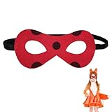 Miraculous Ladybug Maske Fasching,Ladybug Kostüm Mädchen Accessoires,Lady Bug Masken Fasching Kinder,Miraculous Kostüm Damen Zubehör,Ladybug Kostüm Erwachsene,Für Karneval Halloween Carnival Party